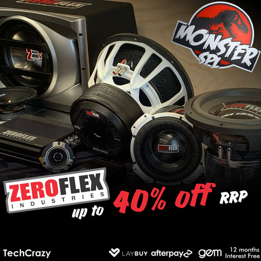 zeroflex subwoofer and amplifiers at techcrazy