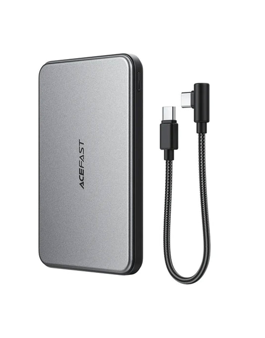 Acefast Magnetic Power Bank 20W PD+QC Wireless Charging 10MM Ultra Thin 5000mAh