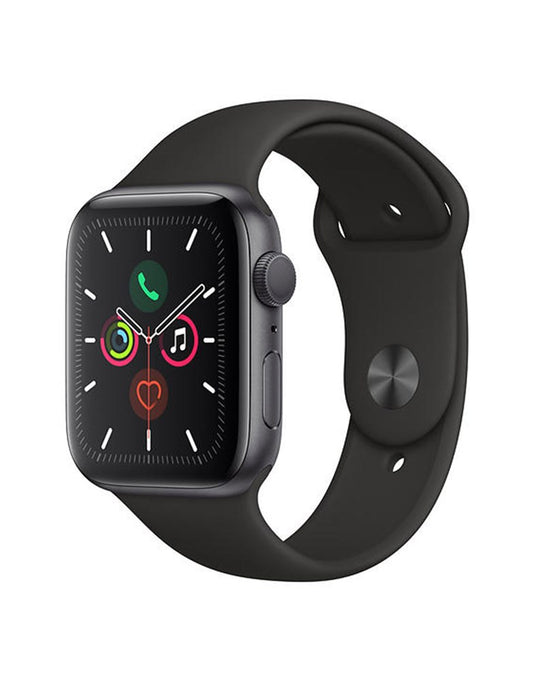 Apple Watch Series 5 44MM GPS + Cellular Stainless Case With Black Band - Space Black (Good Pre-Owned)
