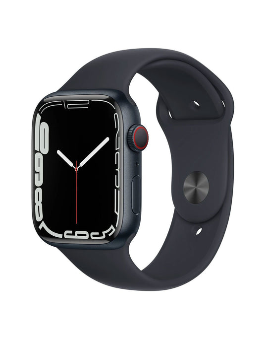 Apple Watch Series 7 Aluminum 45MM GPS + Cellular Black Strap - Midnight