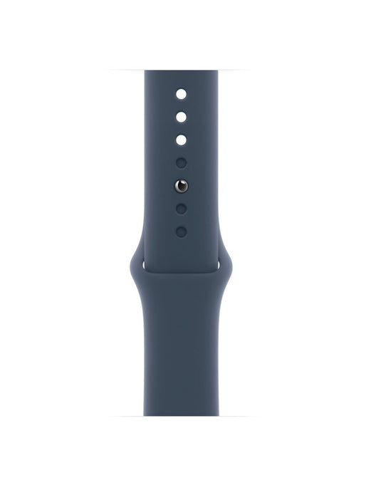 Apple Watch Series 9 45mm Silver Stainless Steel Case with Storm Blue Sport Band Cellular (Brand New)