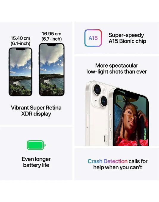 Apple iPhone 14 128GB 5G - Midnight (Good-Refurbished)