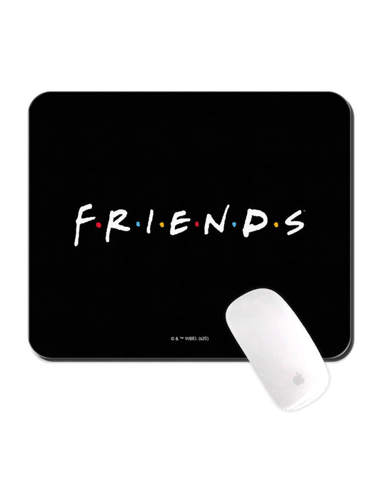 Friends Mouse Pad For PC, Computer Mouse Mat, Non-Slip - Black