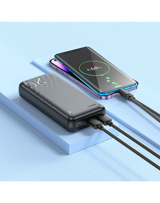 Hoco 2.1A Power Bank 2x USB-A (20000mAh) (J123A) - Black