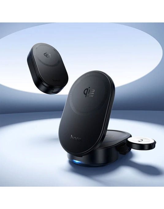 Hoco 25W 3-in-1 Magnetic Wireless Fast Charger, With Compact Foldable Design (CQ23)