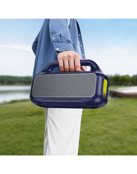 Hoco 30W Powerful Bluetooth Speaker With LED RGB Light (HC47) - Blue