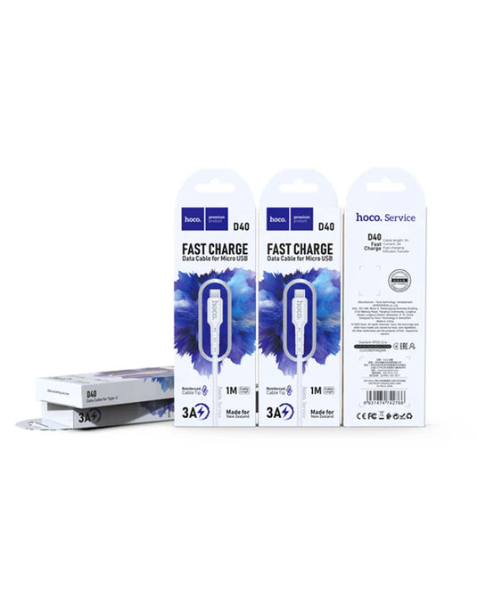 Hoco 3A Fast Charge Data Cable (D40)