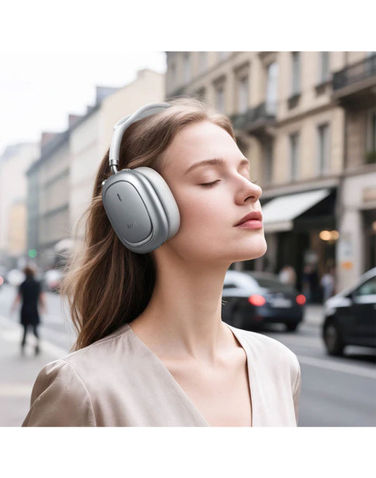 Hoco Premium Bluetooth Headset Active Noise Cancelling (W68) - Silver