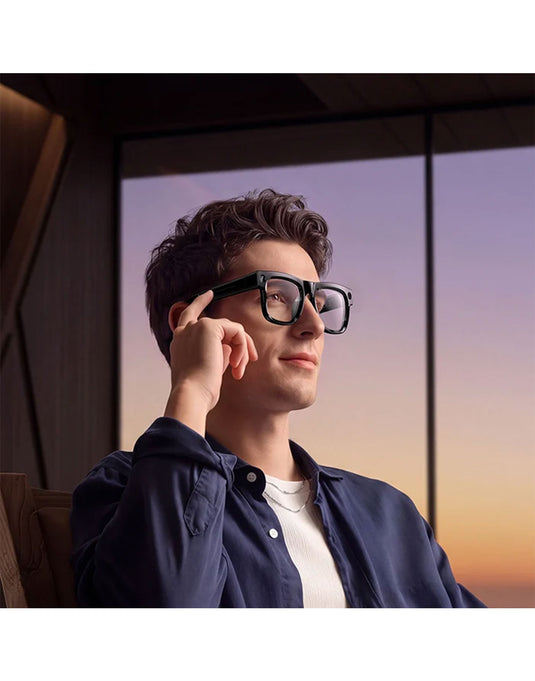 Hoco Premium Smart Ai Glasses, 8MP HD Camera (DI117) - Black (Brand New)