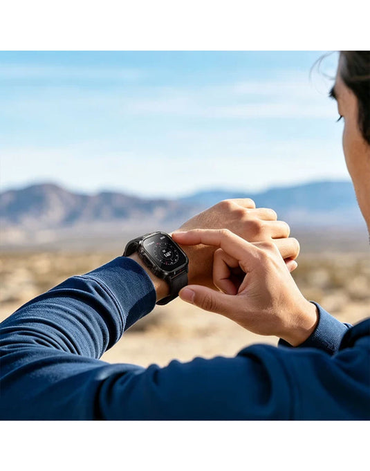 Hoco Rugged Smart Watch With Calling Feature Y45 - Black (Brand New)