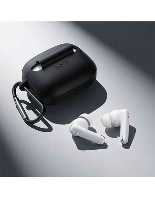Hoco Semi-In-Ear TWS Earbuds with 7 Hours, Carry Case and Snap Hook (EQ30) - Black