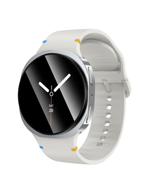 Hoco Smart Watch With Calling Feature Amoled Screen GPS (Y43) - Silver