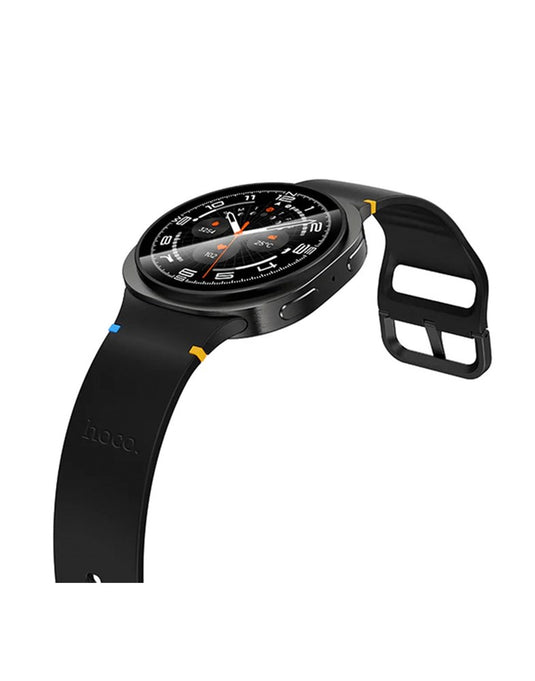 Hoco Smart Watch With Calling Feature Amoled Screen GPS (Y43) - Black