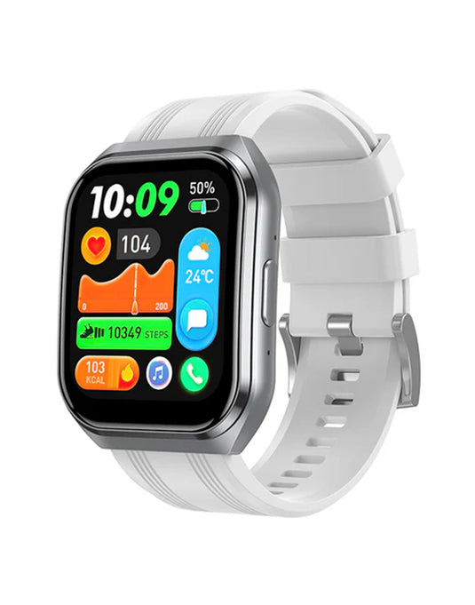 Hoco Smart Watch With Calling Feature Y44 - Silver (Brand New)