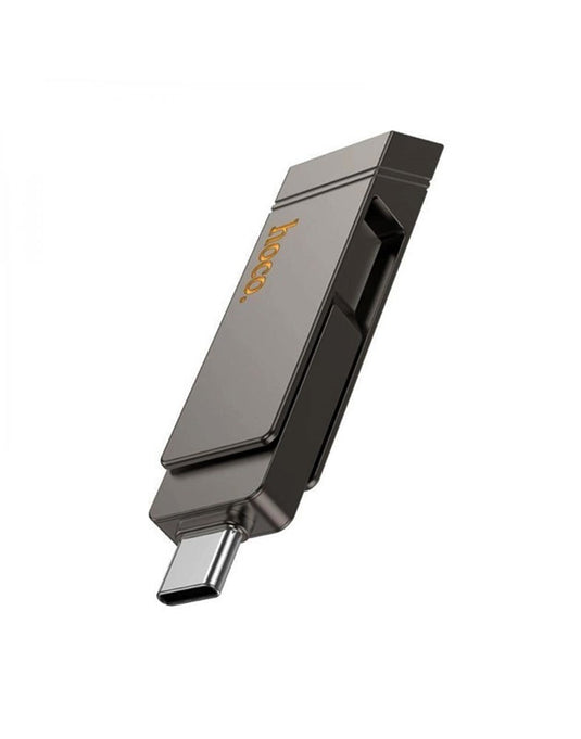 Hoco USB-A & USB-C High Speed 128GB Flash Drive (UD15) - Grey