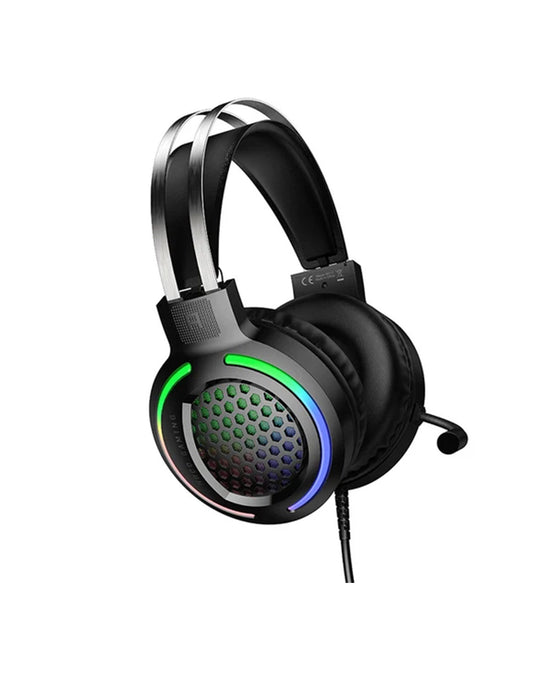 Hoco Wired Gaming Headset LED Light & Microphone (W117) - Black