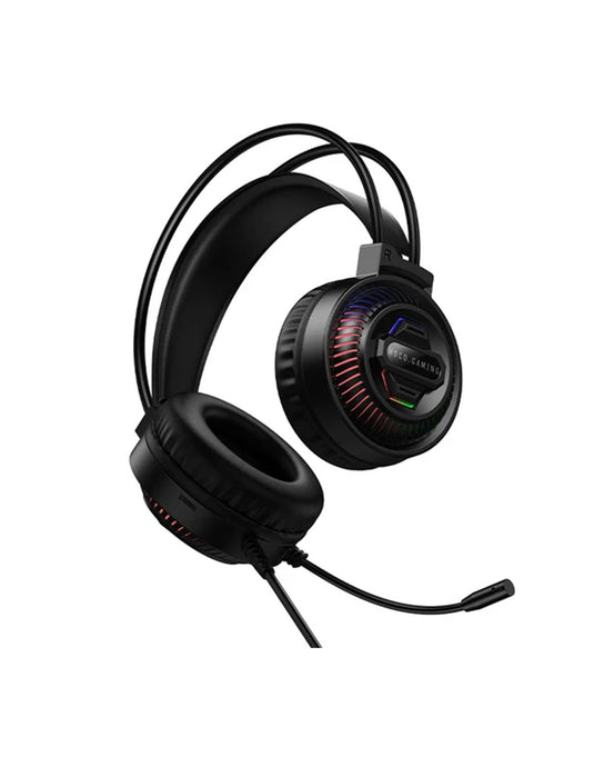 Hoco Wired Gaming Headset With LED Light & Microphone (W118) - Black