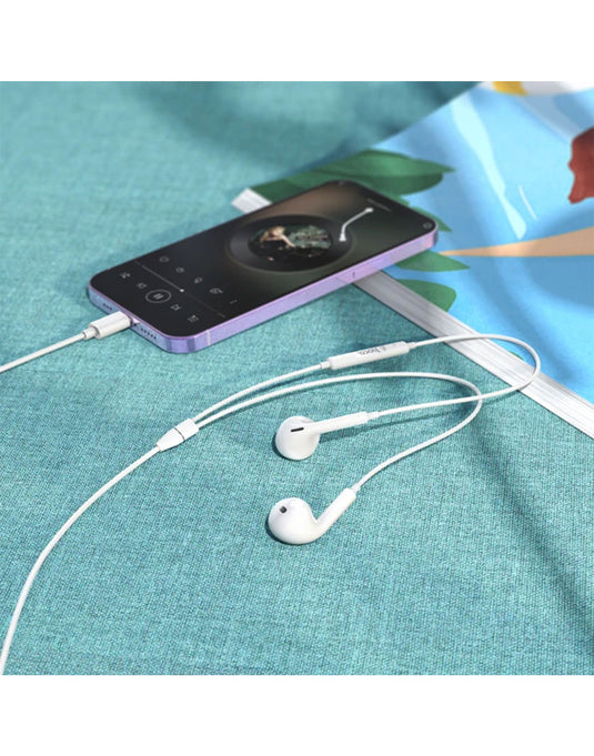 Hoco Wired Lightning Earphone w/ Plug-And-Play (No Need Bluetooth) (M111 MAX)