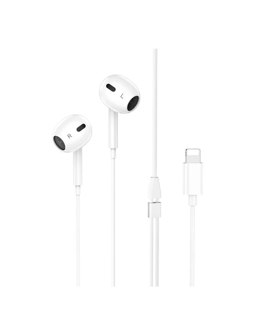 Hoco Wired Lightning Earphone w/ Plug-And-Play (No Need Bluetooth) (M111 MAX)
