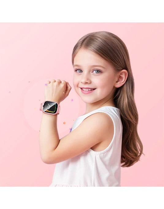 Hoco Y106 Kids Smart Watch With Sim 4G - Pink (Brand New)