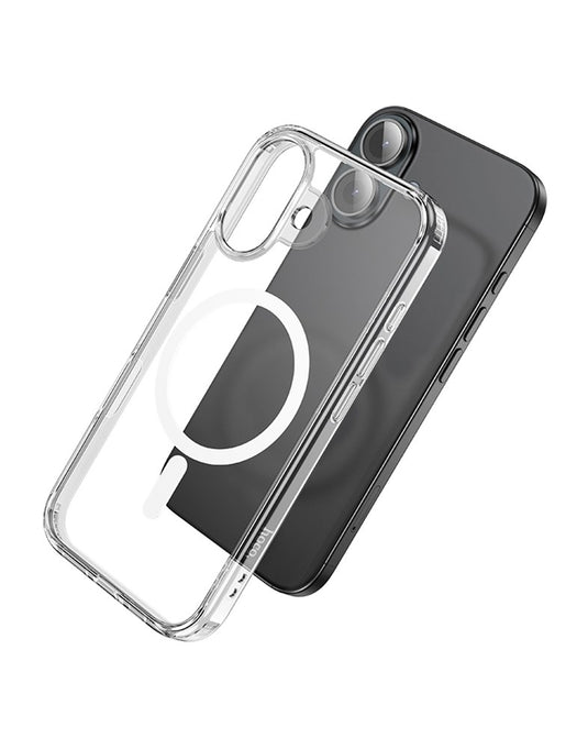 Hoco iPhone 16 Magsafe Clear Case With Air Cushion (MAG) - Clear