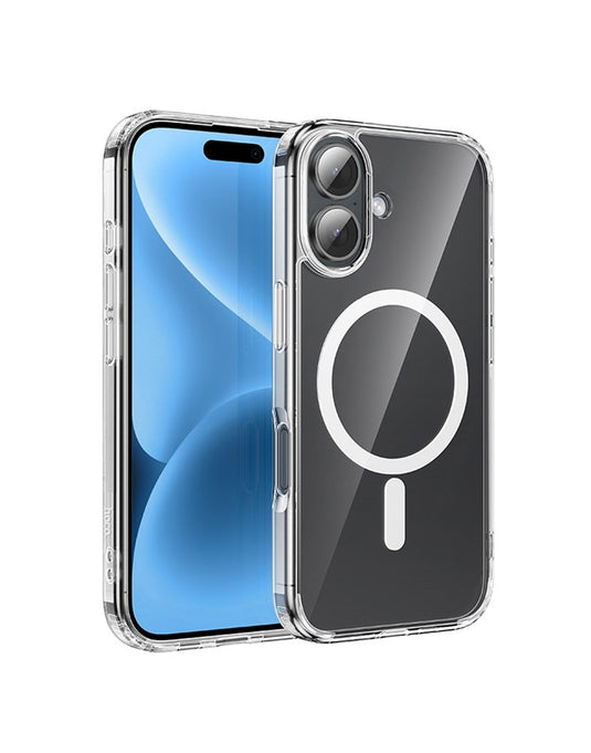 Hoco iPhone 16 Magsafe Clear Case With Air Cushion (MAG) - Clear