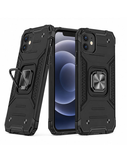 Kemeng KM Fashion Shockproof Case For iPhone 12/12 Pro 6.1-inch - Black