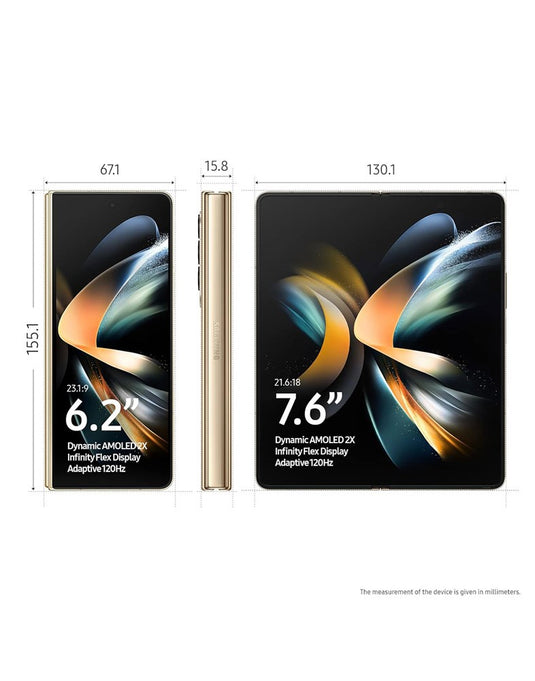 Samsung Galaxy Z Fold4 256GB 5G - Beige (Very Good-Refurbished)