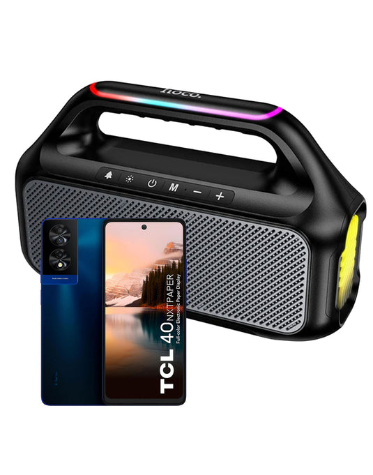 TCL 40 Nxtpaper 8GB 256GB 4G Smart Phone - Midnight Blue (Brand New) + Bluetooth Speaker (HC47) (Bundle Deal)