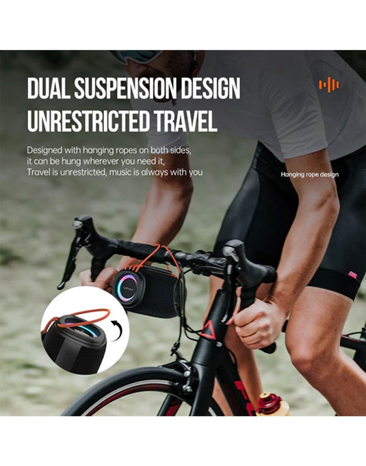 VFan Bluetooth Speaker 15W LED Ring Light Waterproof (BS07) (Brand New)