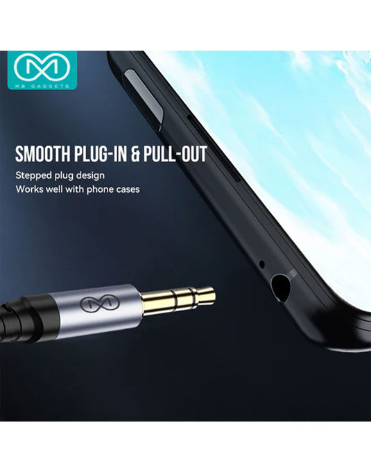 VFan Premium Nylon Braided Aux Cable 1 Meter (L11)