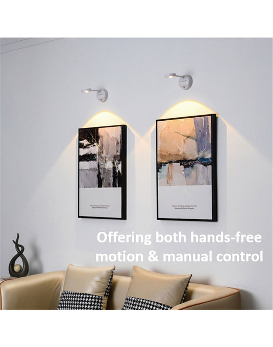 Valore LT-007 Motion Sensor Desk / Wall Lights with Remote - White