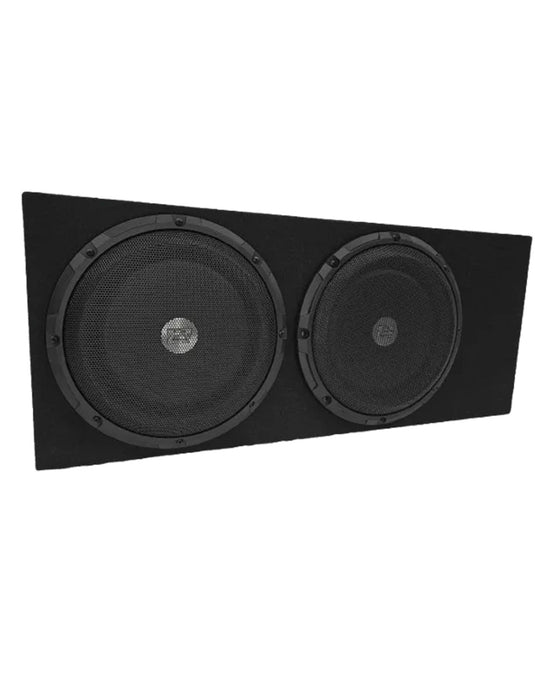 Zeroflex FLX-210SE Dual 10-inch Ultra Slimline Subwoofer Enclosure 250W RMS Each Subwoofer (For Utes)