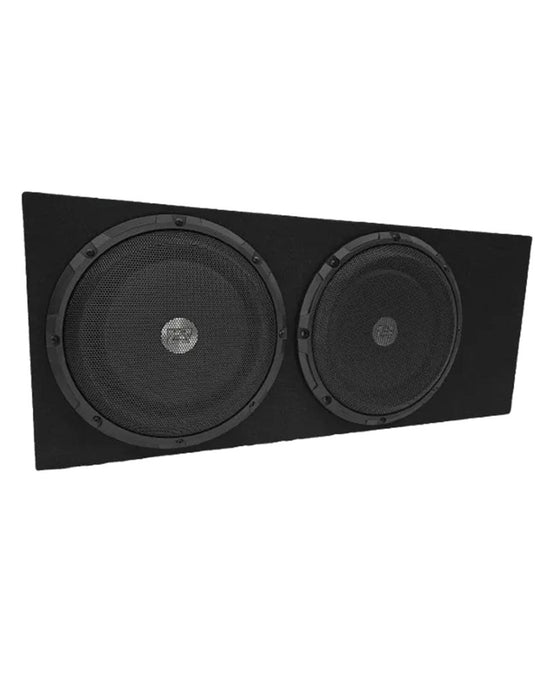 Zeroflex FLX-210SE Dual 10-inch Ultra Slimline Subwoofer Enclosure 250W RMS Each Subwoofer (For Utes)