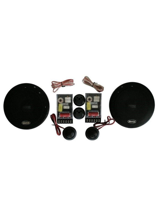 Zeroflex Speakers EFX65C 6.5-inch Components With Silk Dome Tweeter