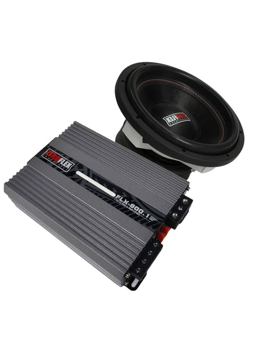 Zeroflex TKO-12- 12-inch 1000 RMS Subwoofer + FLX800.1 1x800W Mono Amplifier (Bundle Deal)