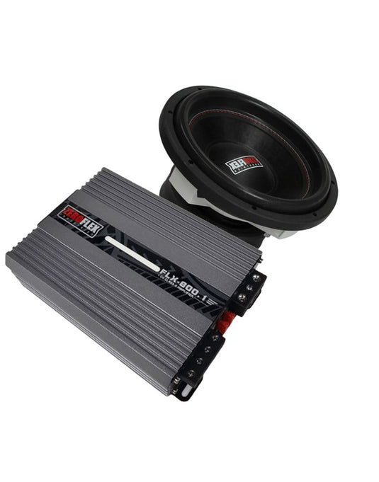 Zeroflex TKO-12- 12-inch 1000 RMS Subwoofer + FLX800.1 1x800W Mono Amplifier (Bundle Deal)