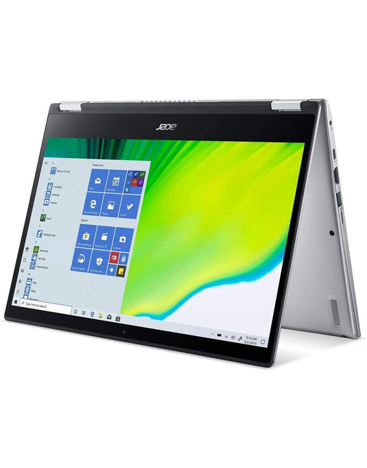 Acer Spin SP314-54N 14-inch i5 10th Gen 8GB 256GB @1.00GHz Windows 11 Home 2 in 1 Touch Screen Laptop With Stylus - Silver (Good Pre-Owned)