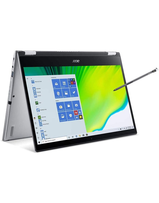 Acer Spin SP314-54N 14-inch i5 10th Gen 8GB 256GB @1.00GHz Windows 11 Home 2 in 1 Touch Screen Laptop With Stylus - Silver (Good Pre-Owned)