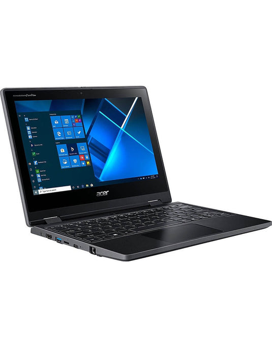 Acer Travel Mate Spin B311RN-32 11.6-inch Intel Celeron N6000 4GB 128GB @1.10GHz Windows 11 Home Laptop 2 in 1 Touch Screen - Black
