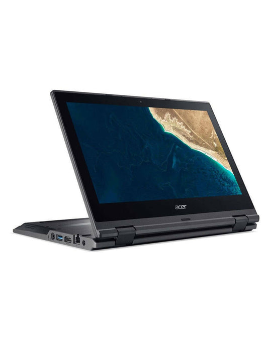 Acer TravelMate Spin B118 G2 11.6-inch Intel Pentium Silver N5000 4GB 128GB @1.10GHz Windows 11 Pro Touch Screen Laptop - Black