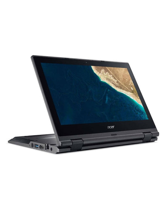 Acer TravelMate Spin B118 G2 11.6-inch Intel Pentium Silver N5000 4GB 128GB @1.10GHz Windows 11 Pro Touch Screen Laptop - Black (Good Pre-Owned)
