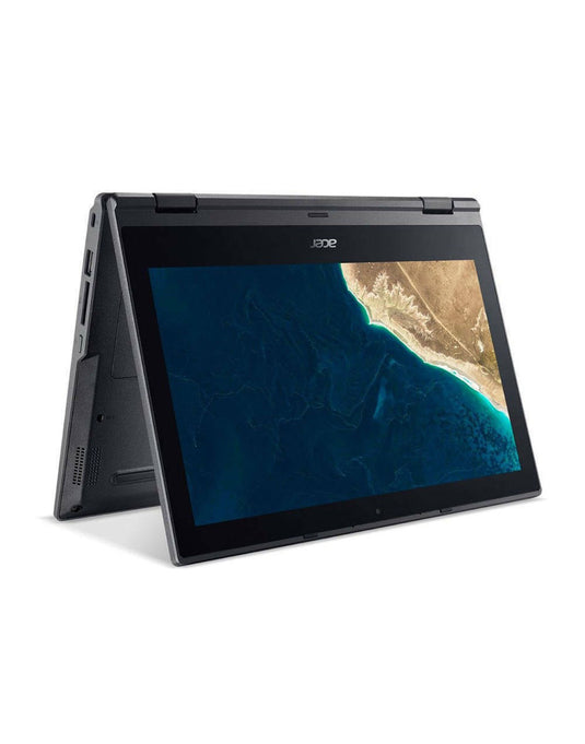 Acer TravelMate Spin B118 G2 11.6-inch Intel Pentium Silver N5000 4GB 128GB @1.10GHz Windows 11 Pro Touch Screen Laptop - Black