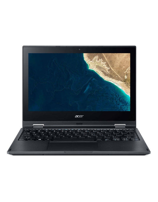 Acer TravelMate Spin B118 G2 11.6-inch Intel Pentium Silver N5000 4GB 128GB @1.10GHz Windows 11 Pro Touch Screen Laptop - Black