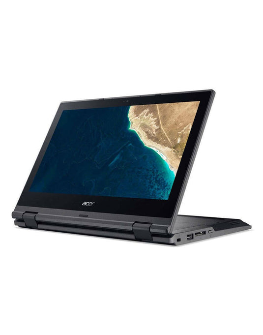 Acer TravelMate Spin B118 G2 11.6-inch Intel Pentium Silver N5000 4GB 128GB @1.10GHz Windows 11 Pro Touch Screen Laptop - Black