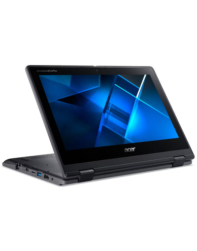 Acer TravelMate Spin B311 11.6-inch Intel Pentium Silver N5030 4GB 128GB @1.10GHz Windows 11 Pro Touch Screen Laptop - Shale Black (Good Pre-Owned)