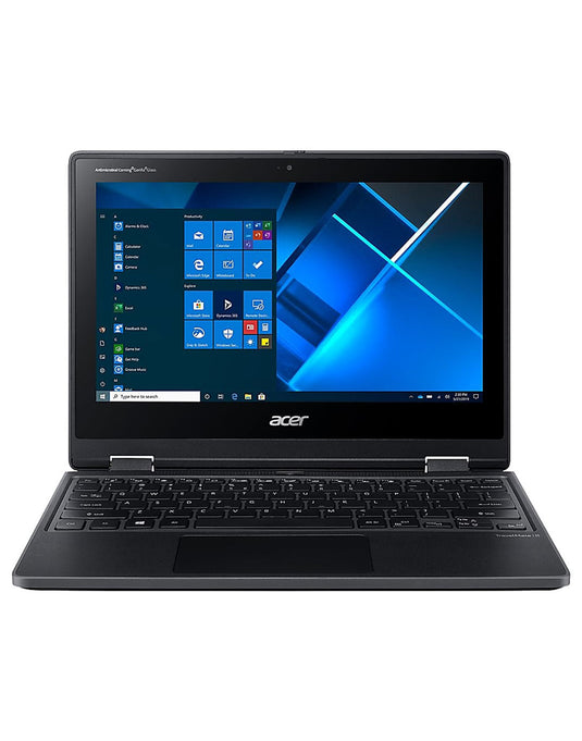 Acer TravelMate Spin B311RN-31 11.6-inch Intel Pentium Silver N5030 8GB 256GB @1.10GHz Windows 11 Pro Touch Screen Laptop No Stylus - Black
