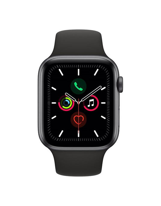 Apple Watch Series 5 44MM GPS + Cellular Stainless Case With Black Band - Space Black (Good Pre-Owned)