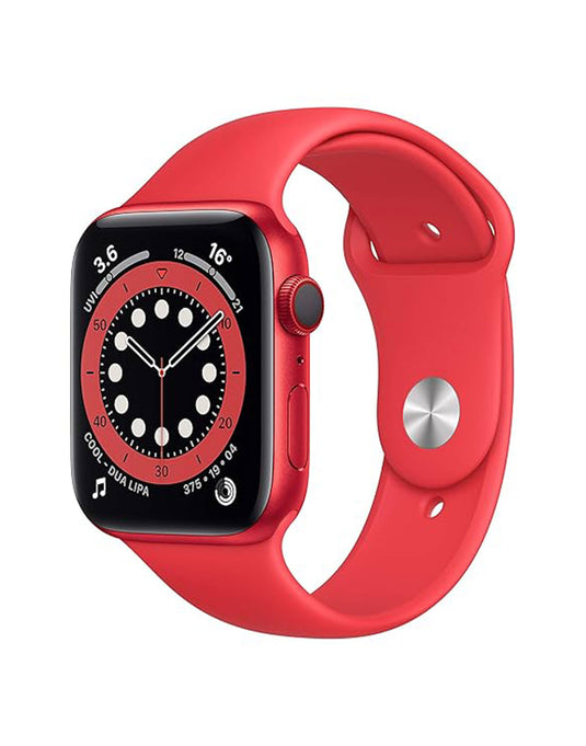 Apple Watch Series 6 44MM GPS +Cellular Aluminum with Red Band 32GB - Red