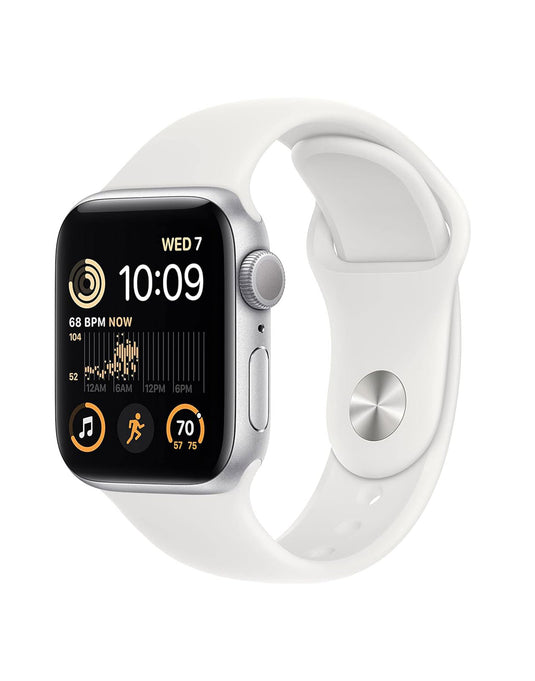 Apple Watch Series SE (Gen 2) 40mm GPS - Silver With White Strap
